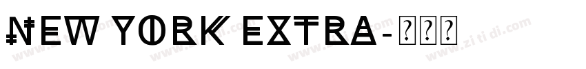 New York Extra字体转换